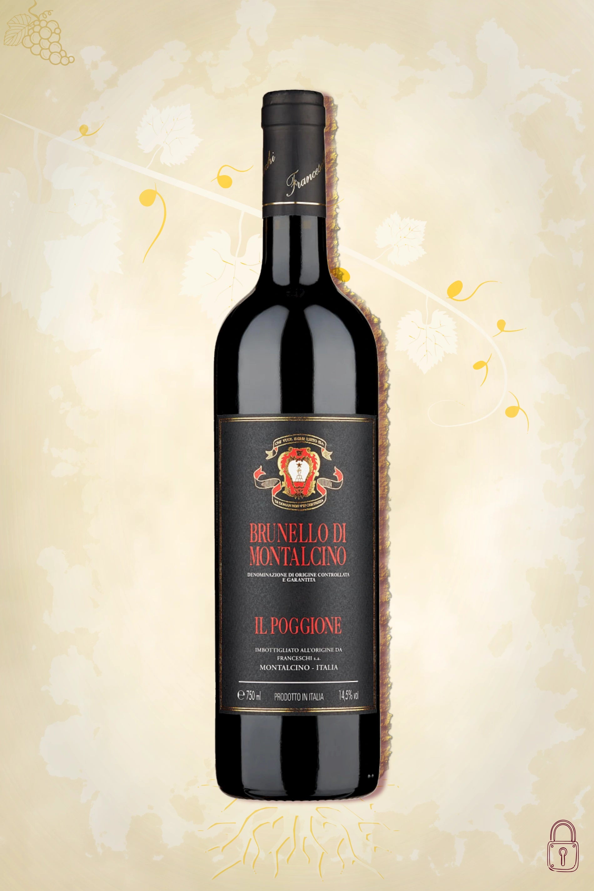 Il Poggione Brunello di Montalcino 2019 – rode wijn uit Toscane, Italië
