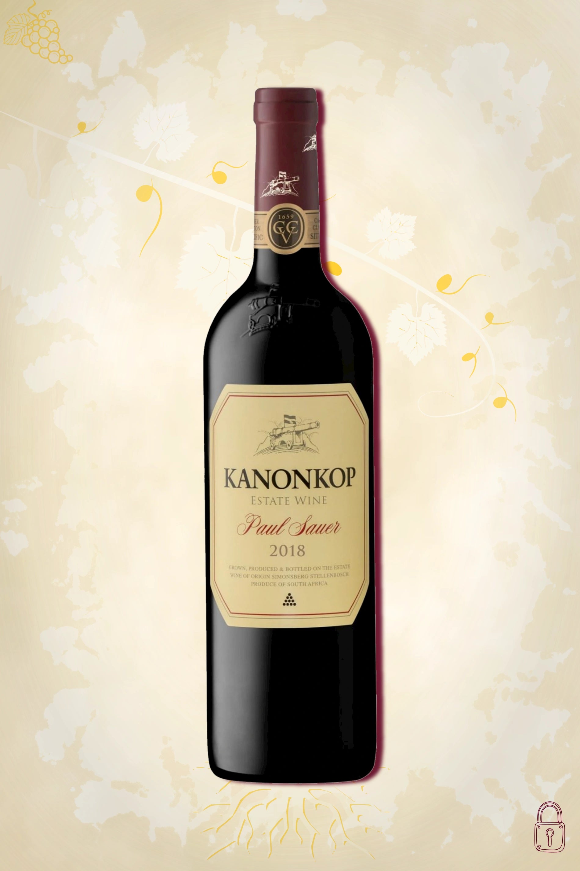 Kanonkop Paul Sauer 2018 – rode Bordeaux blend wijn uit Stellenbosch, Zuid-Afrika