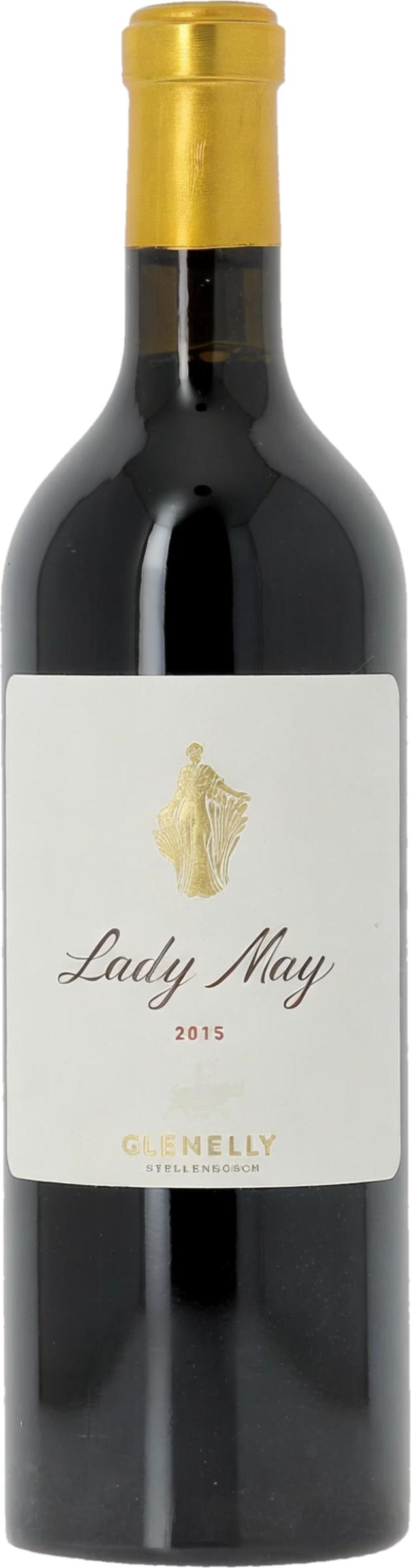 Glenelly Lady May 2015 tegen bordeaux achtergrond – premium rode wijn