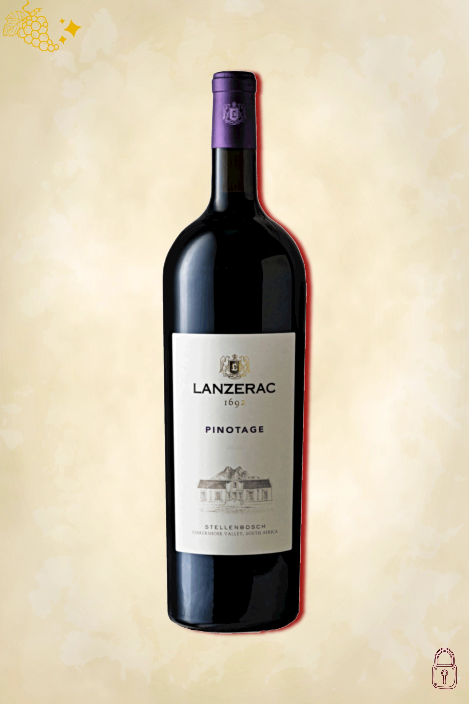 Lanzerac Pinotage Magnum 2019 – rode wijn uit Stellenbosch, Zuid-Afrika