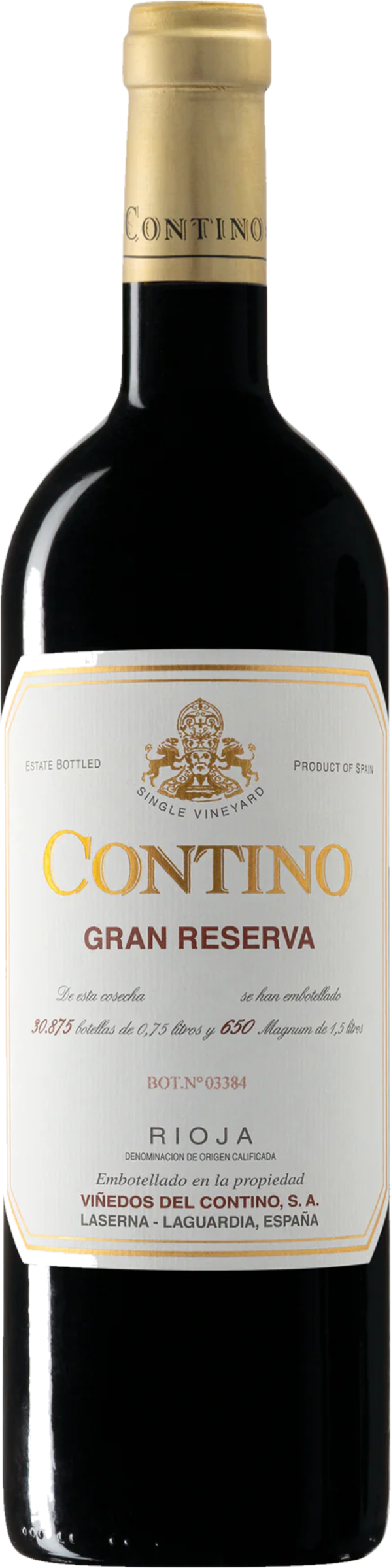 Contino Rioja Gran Reserva 2017 tegen bordeaux achtergrond – premium rode wijn