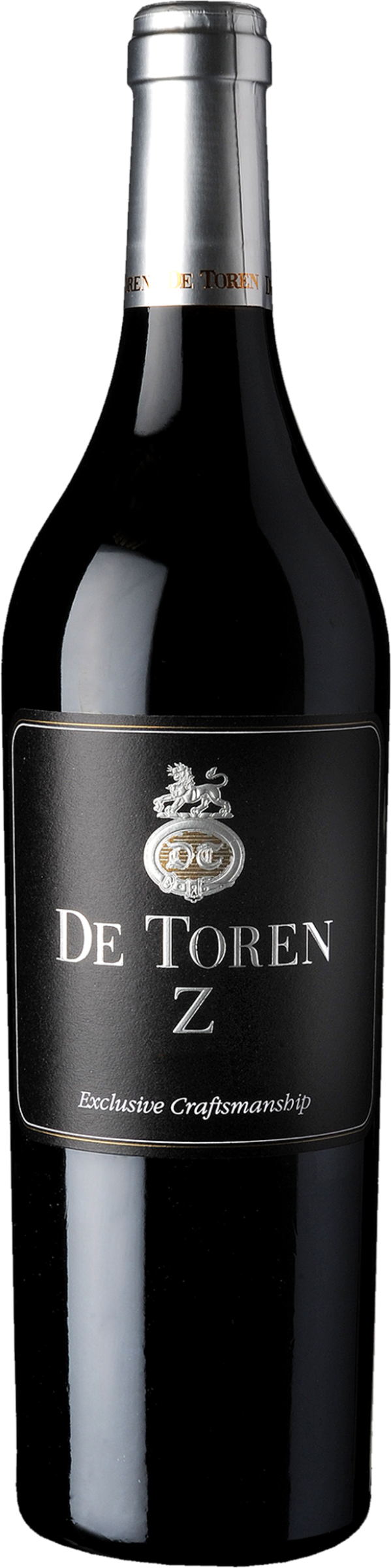 De Toren Z 2014 tegen bordeaux achtergrond – premium rode wijn