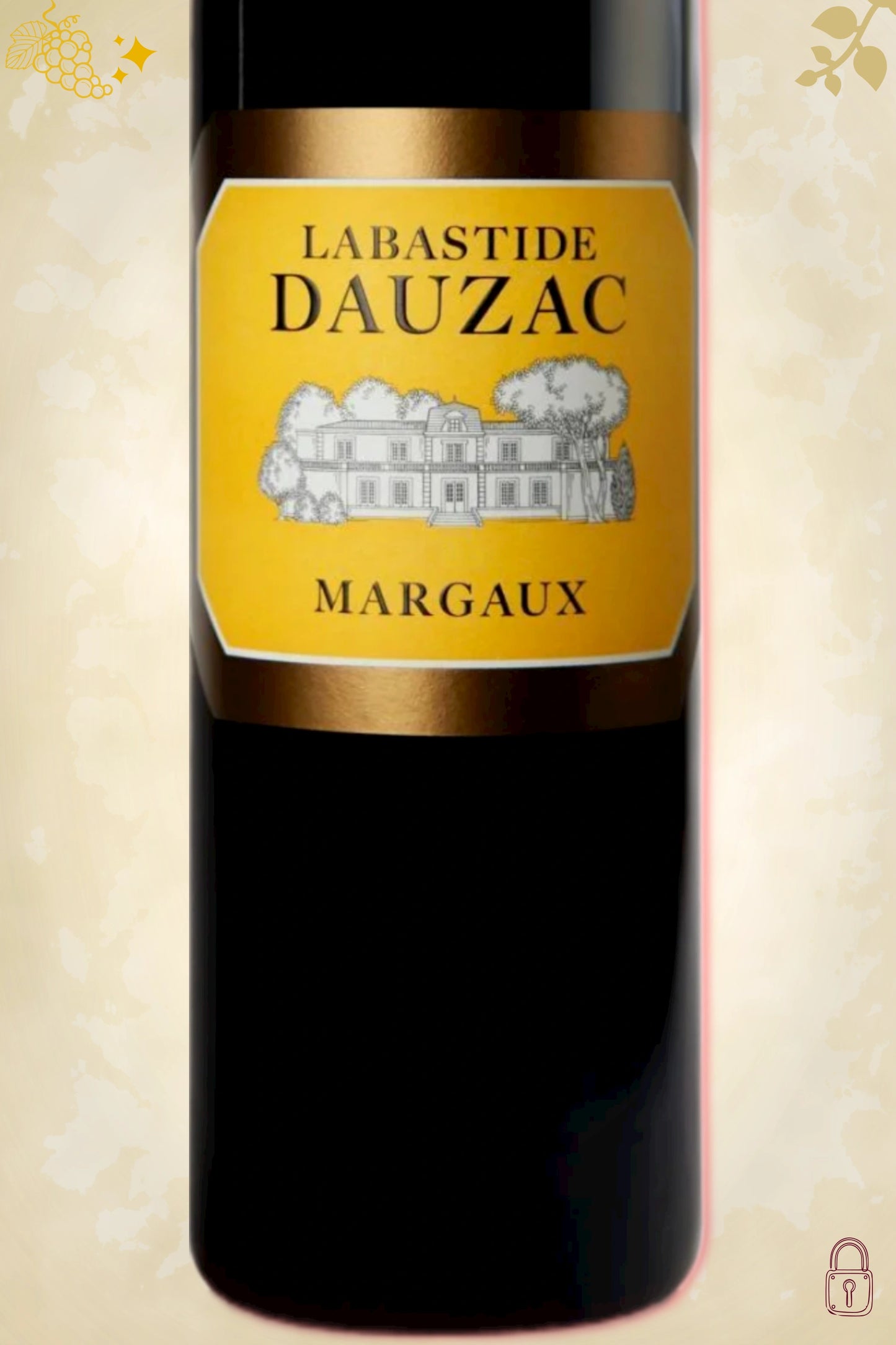 Close-up label La Bastide Dauzac 2020 – Château Dauzac details