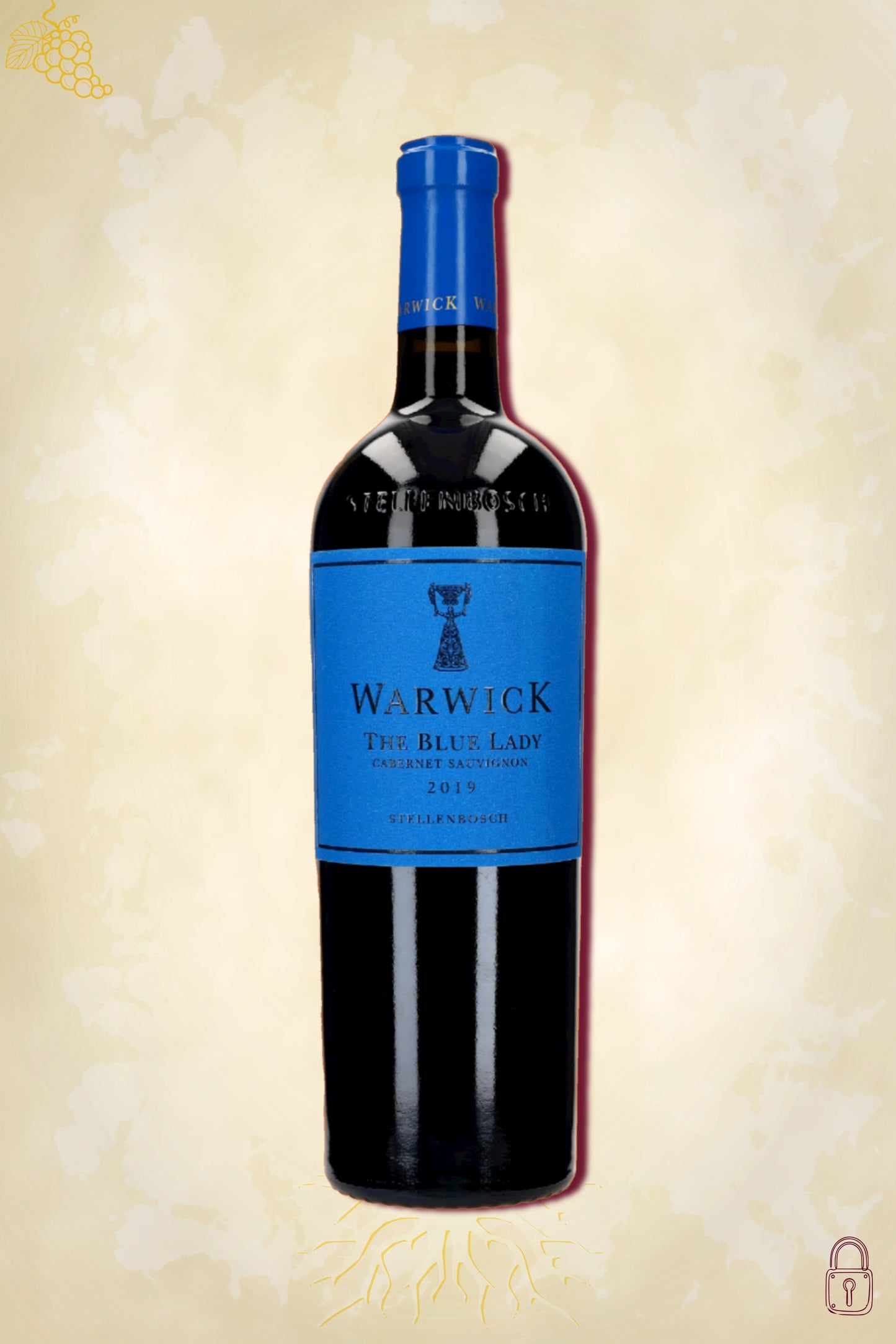 Warwick The Blue Lady 2019 – rode wijn uit Stellenbosch, Zuid-Afrika