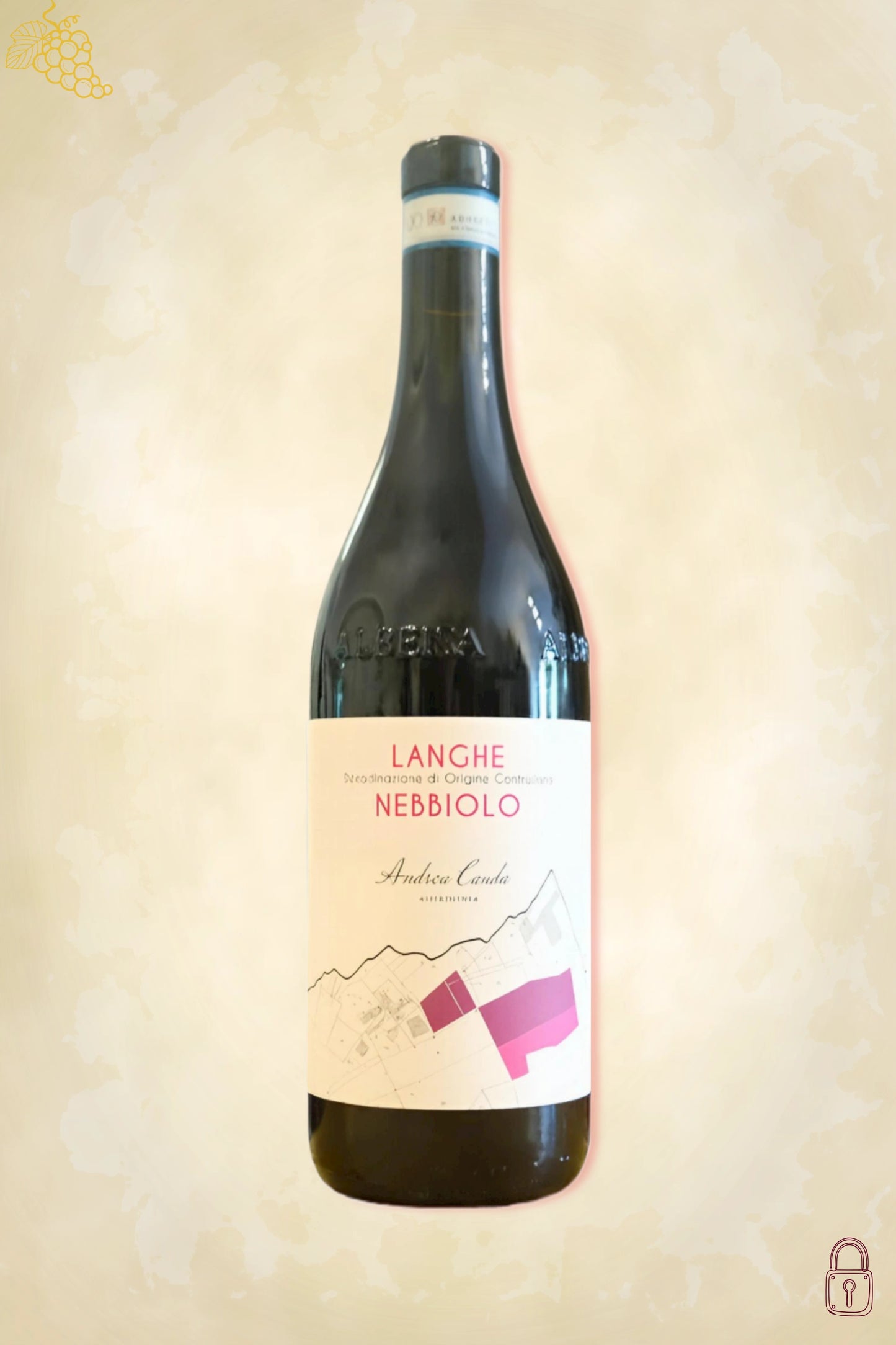 Andrea Cauda Langhe Nebbiolo 2020 – rode wijn uit Piemonte, Italië