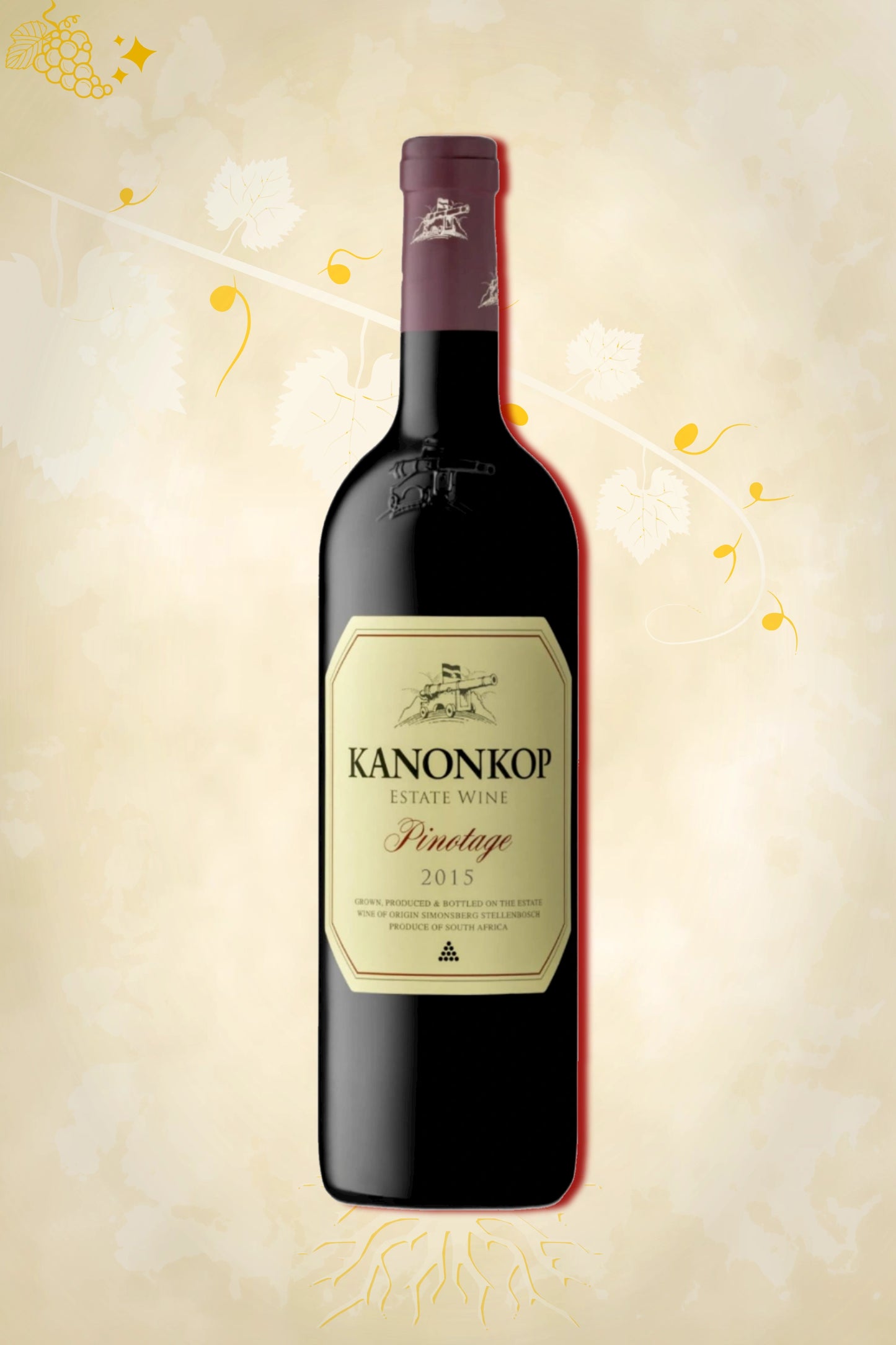 Kanonkop Pinotage 2015 – rode wijn uit Stellenbosch, Zuid-Afrika