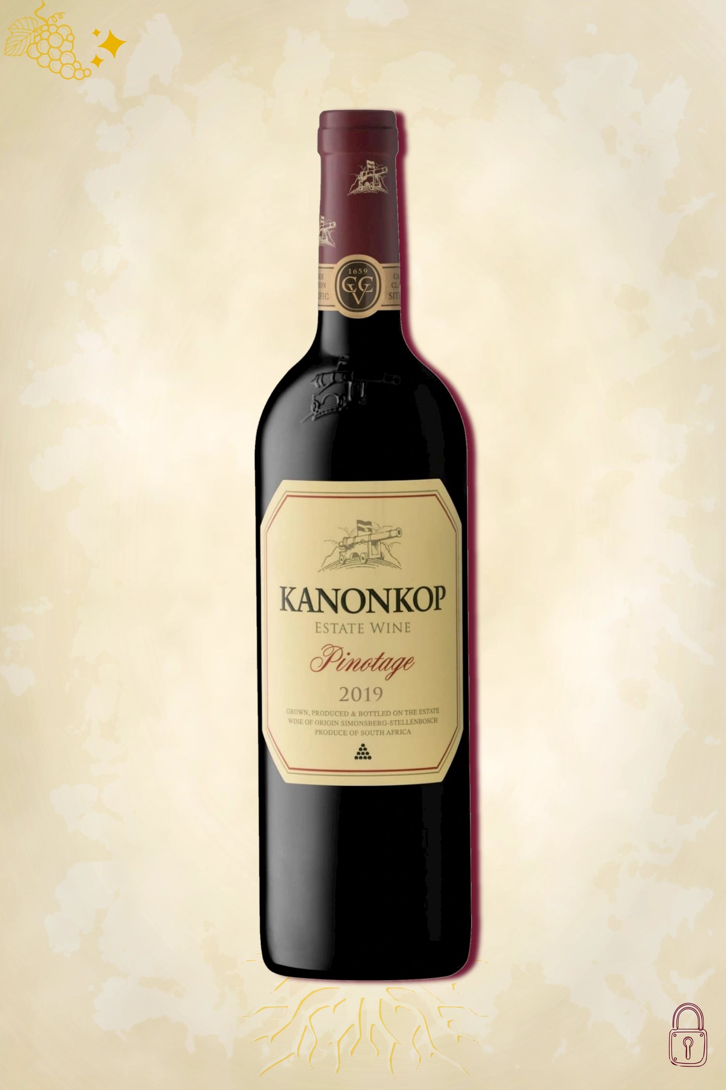 Kanonkop Pinotage 2019 – rode wijn uit Stellenbosch, Zuid-Afrika