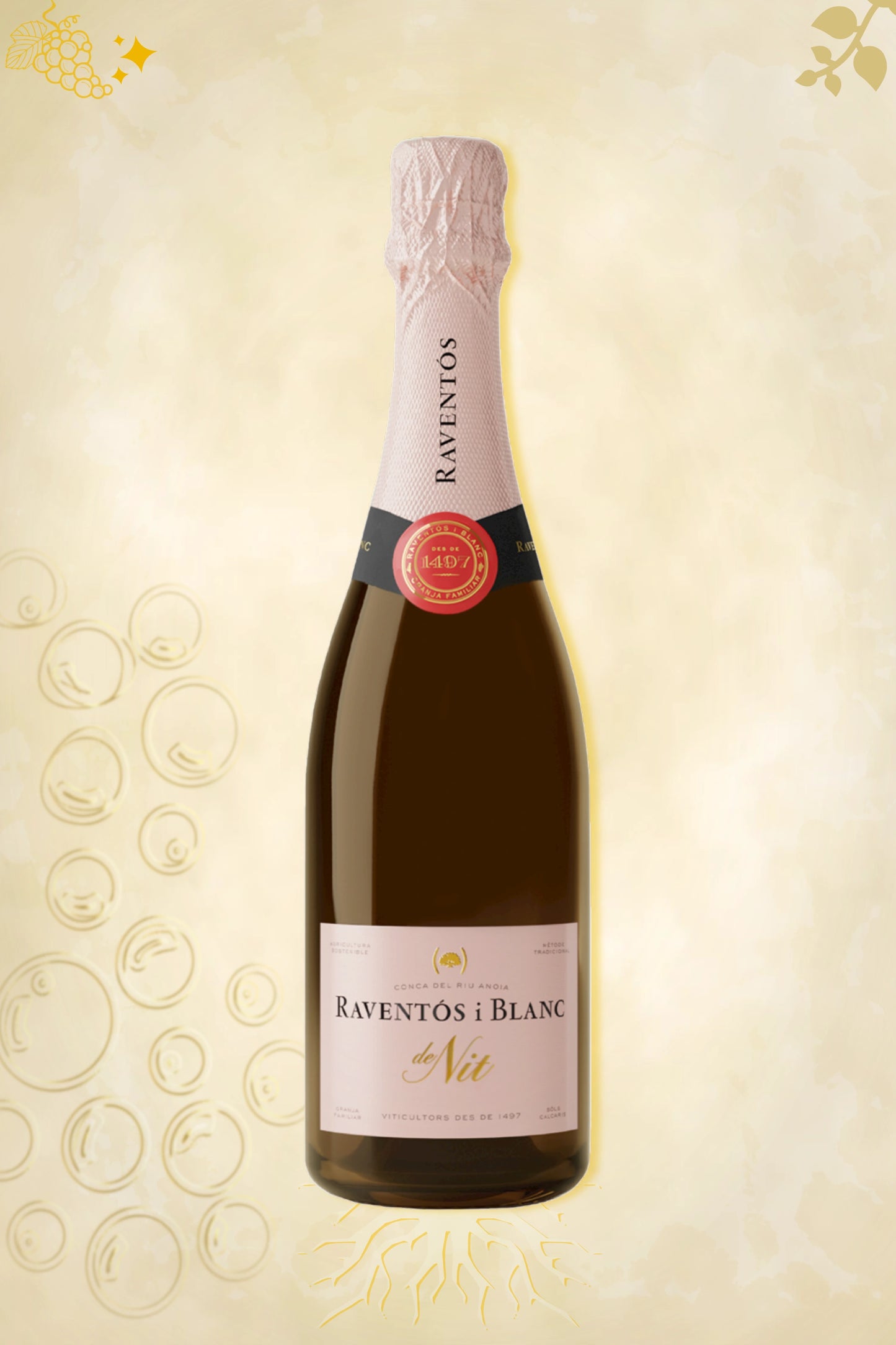 Raventós i Blanc De Nit Extra Brut Organic 2023 – mousserende rosé uit Penedès, Spanje