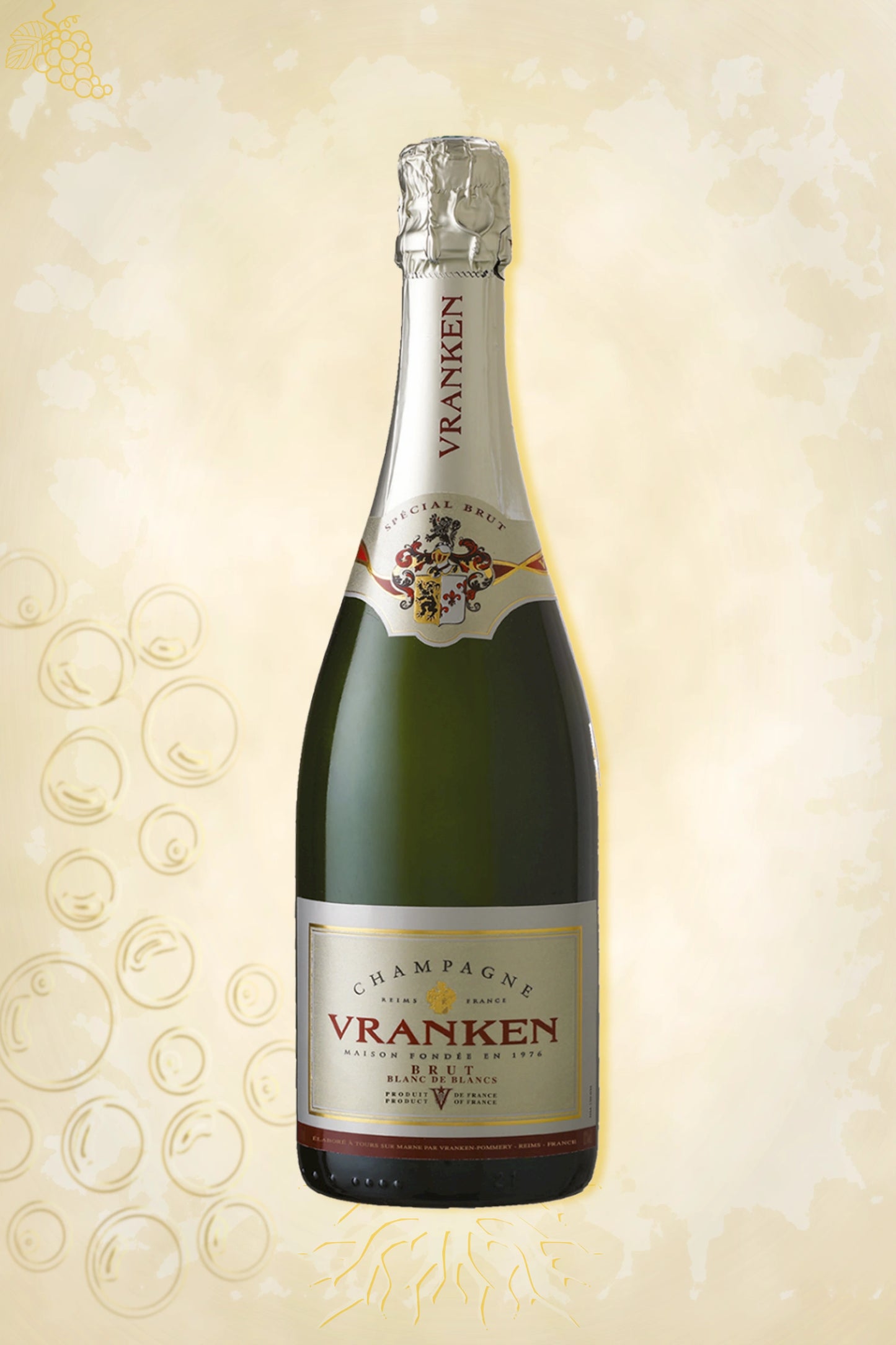 Champagne Vranken Blanc de Blancs Brut NV – mousserende wijn uit Champagne, Frankrijk