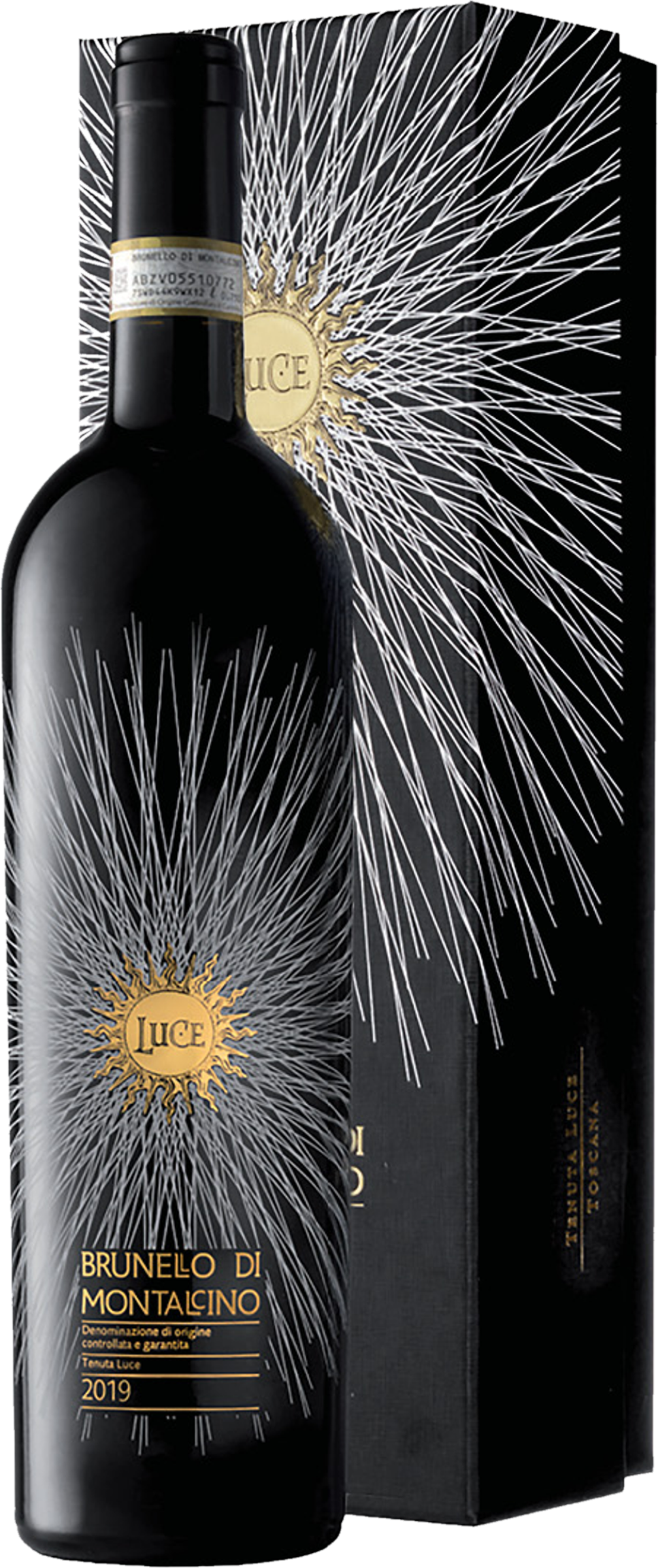 Tenuta Luce Brunello di Montalcino 2019 in Giftbox fles transparant – Sangiovese rode wijn Tenuta Luce