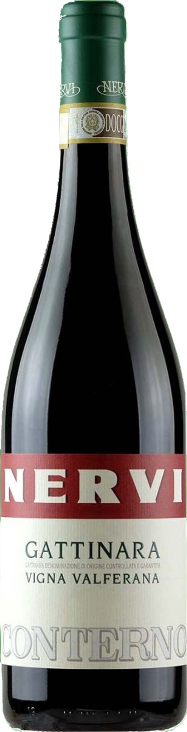 Nervi-Conterno Gattinara Vigna Valferana 2016 tegen bordeaux achtergrond – premium rode wijn