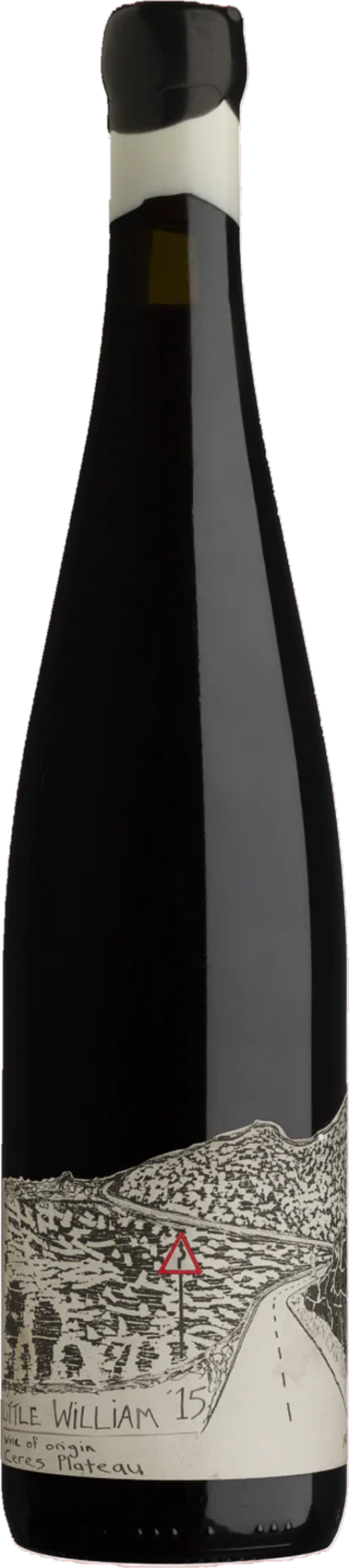 Blank Bottle Little William 2022 tegen neutrale achtergrond – elegante rode wijn