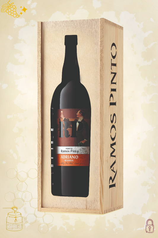 Ramos Pinto Adriano Reserva Tawny Salmanazar 9L – zoete portwijn uit Douro, Portugal