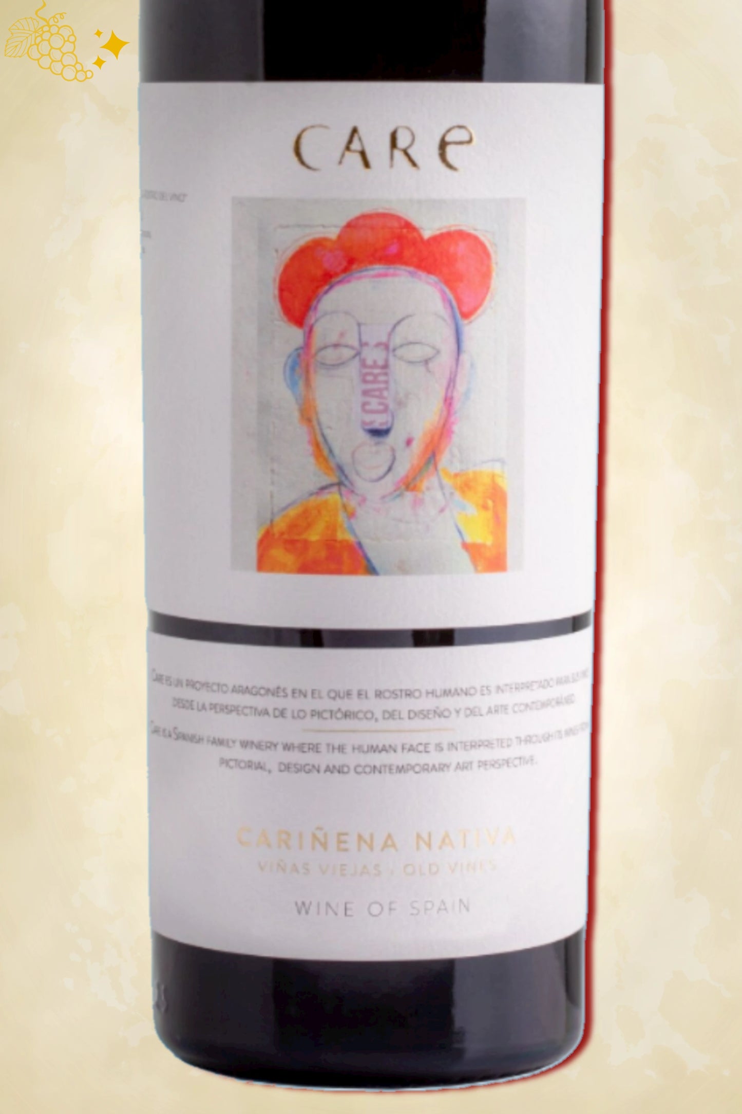 Close-up label Care Cariñena Nativa 2023 – Bodegas Añadas details