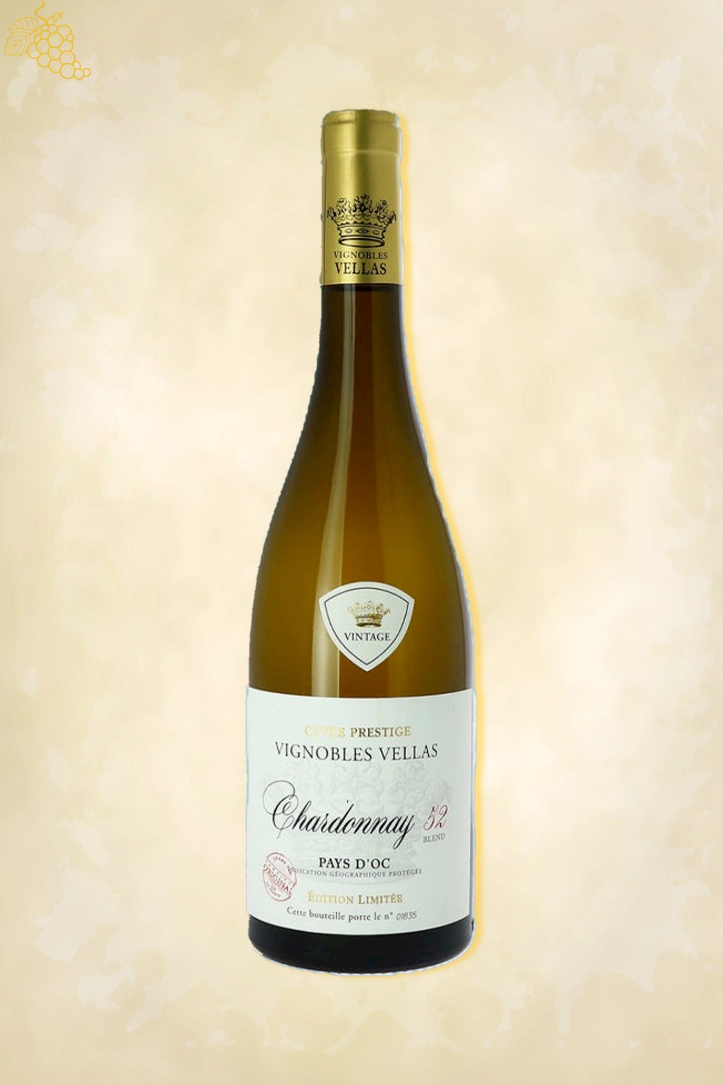 Vignobles Vellas Chardonnay Blend 52 2024 – witte wijn uit Pays d’Oc