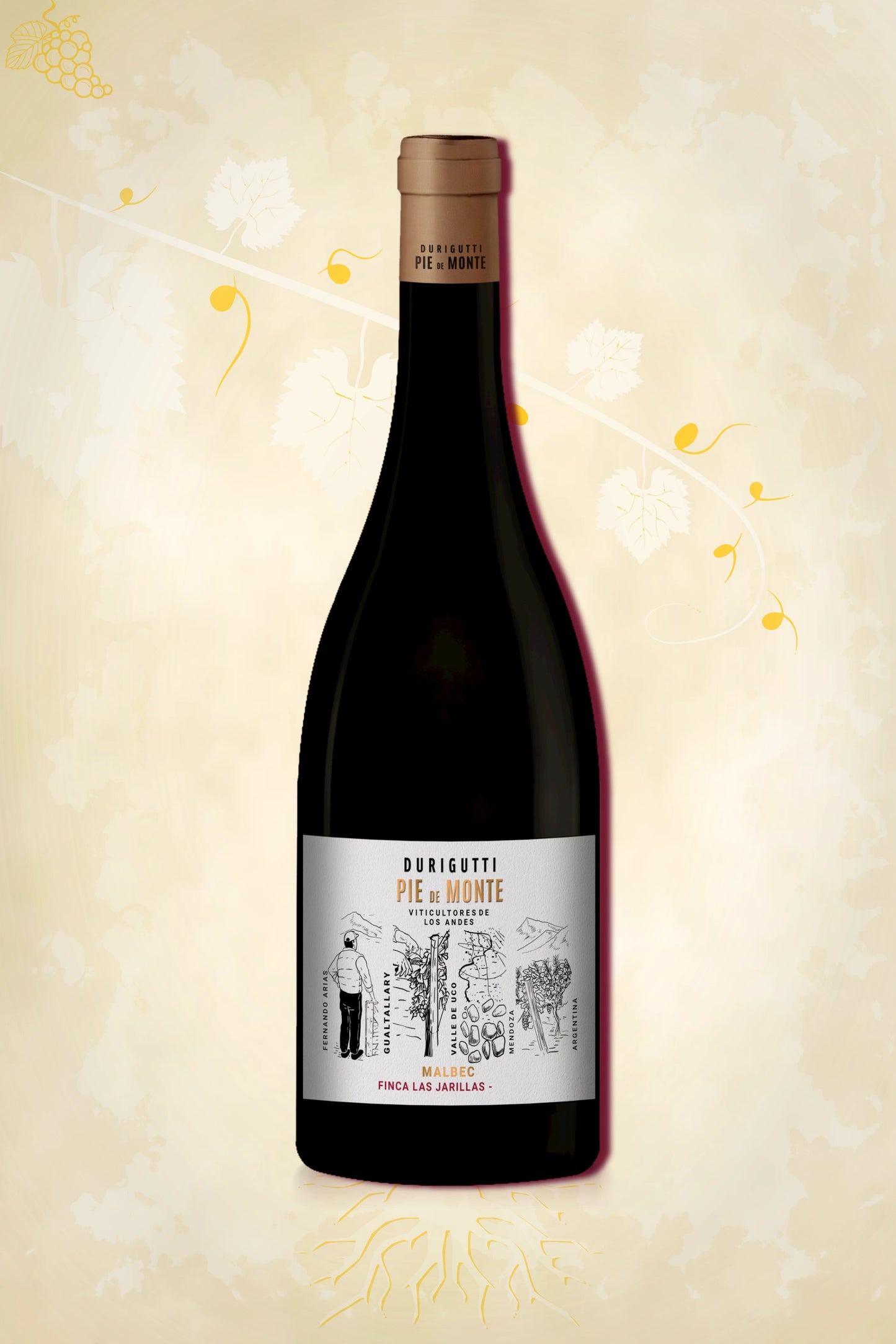 Durigutti Pie de Monte Malbec 2022 – rode wijn uit Mendoza, Argentinië