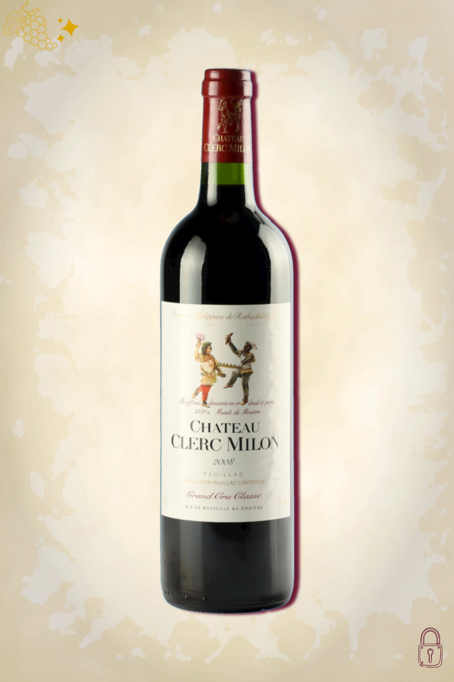 Château Clerc-Milon 2008 – rode wijn uit Pauillac, Bordeaux