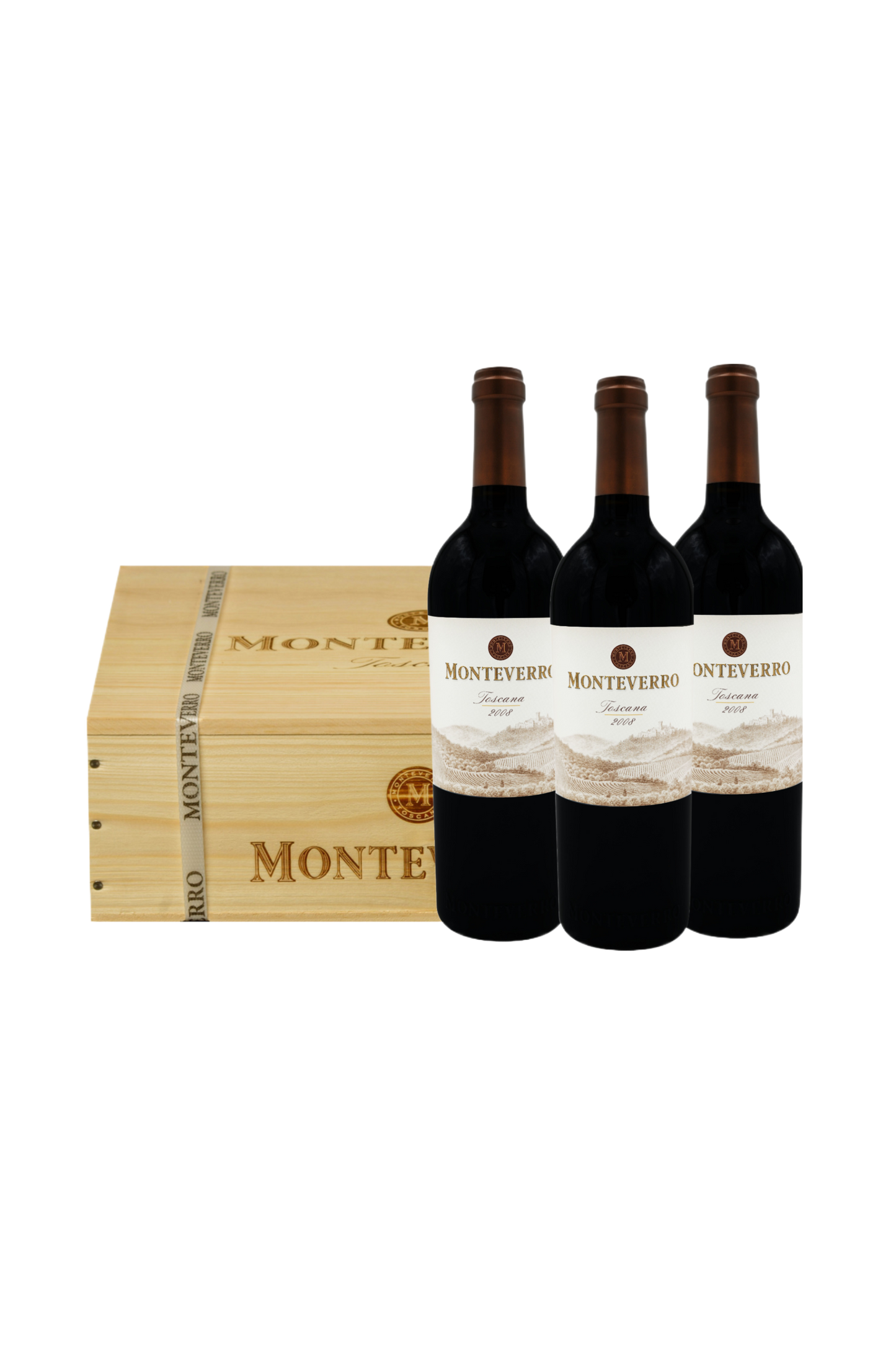 Monteverro Monteverro 2008 tegen bordeaux achtergrond – premium rode wijn, OWC