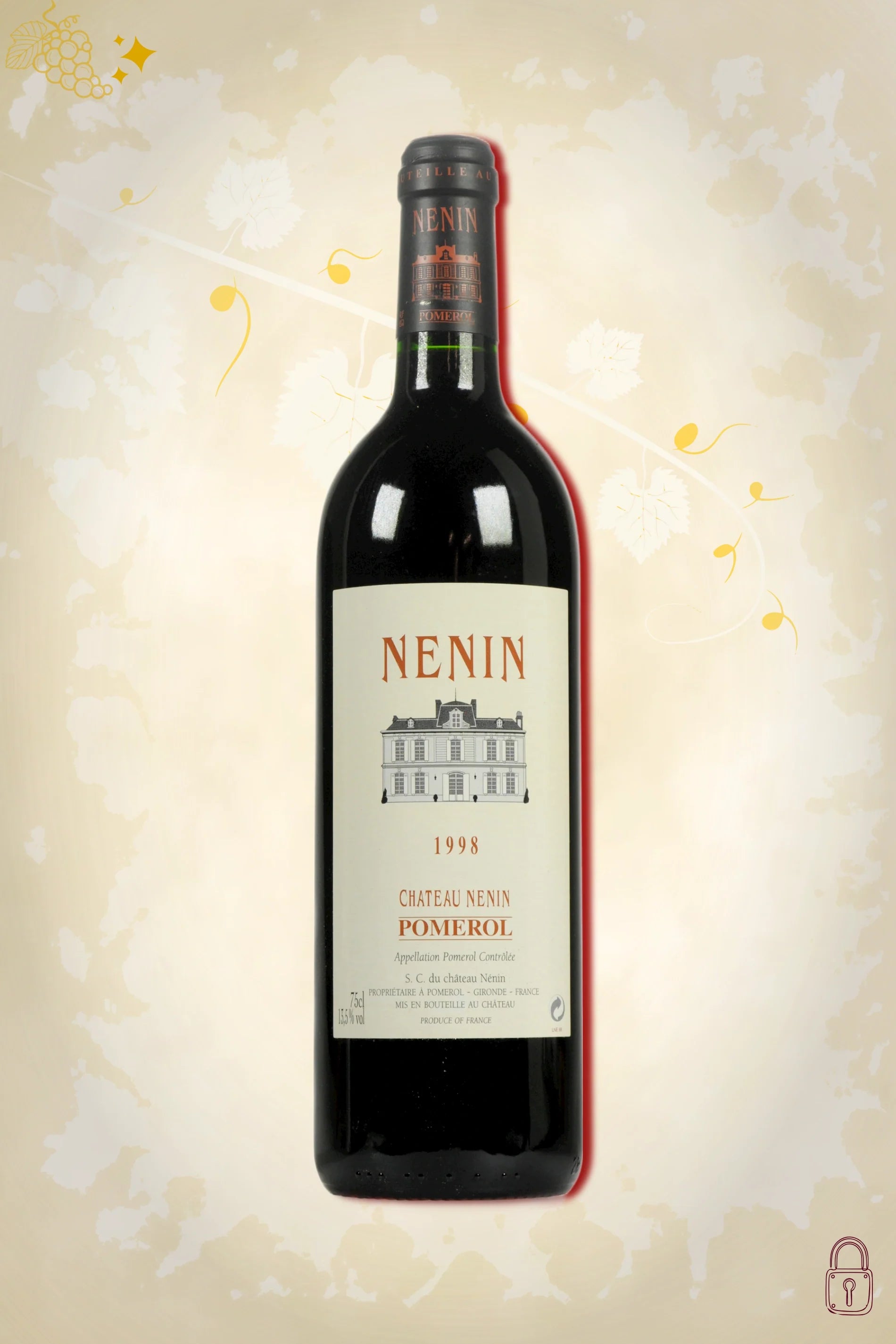 Pomerol duo in houten kist: Nénin 1998 en Hosanna 2011