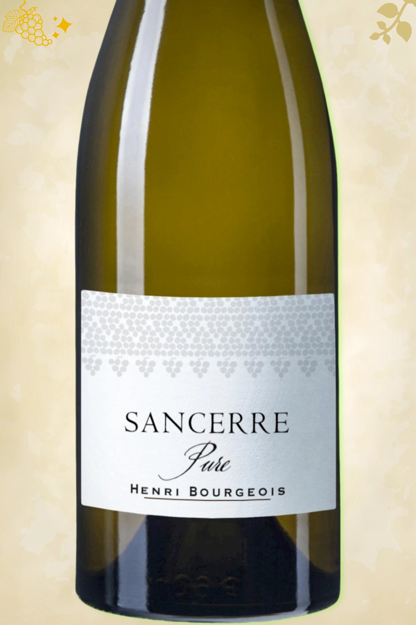 Close-up label Henri Bourgeois Pure 2023 – biologische Sancerre details