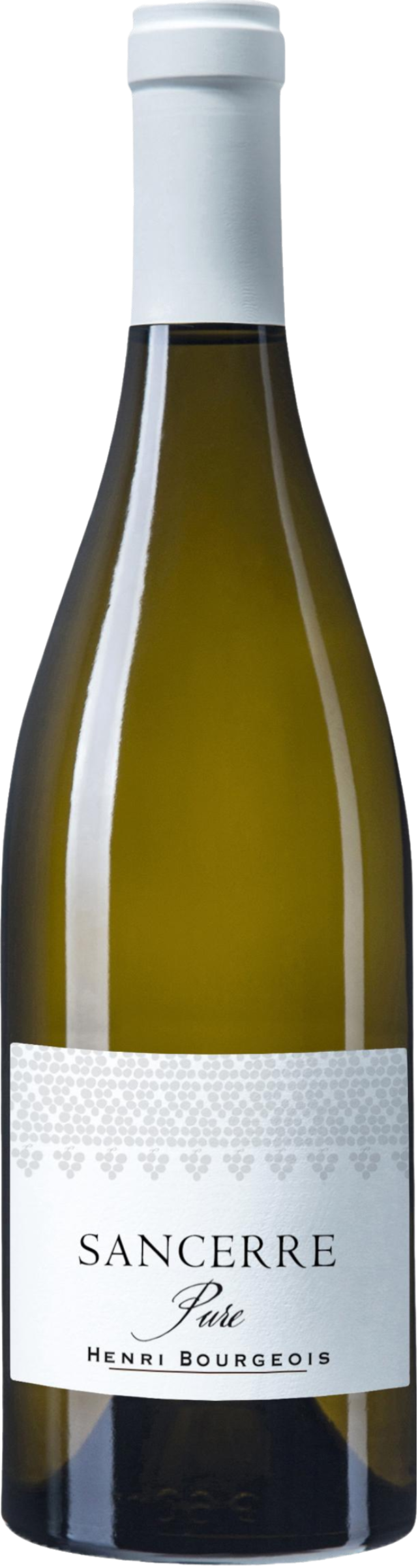 Henri Bourgeois Pure 2023 tegen gouden achtergrond – elegante witte wijn