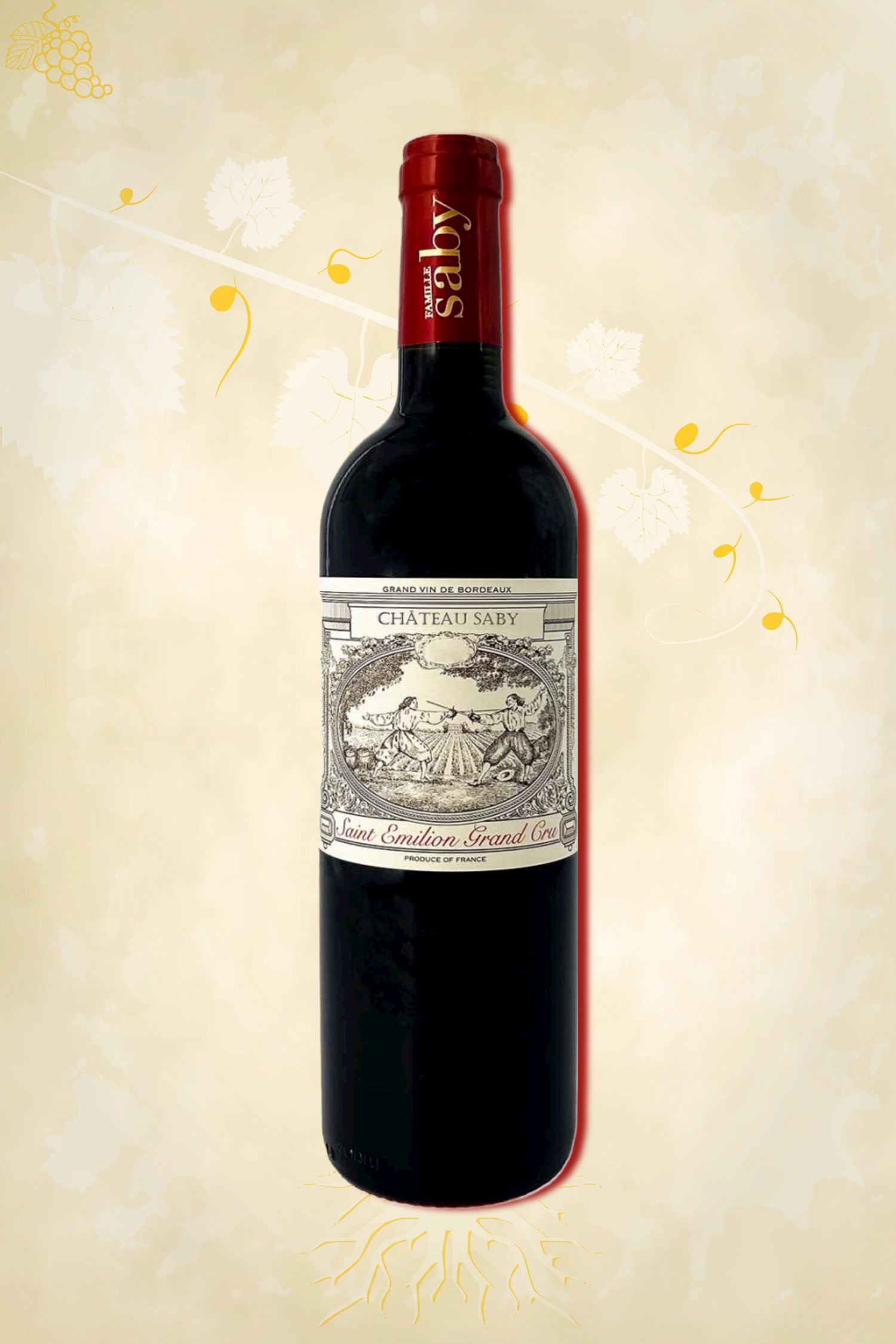 Château Saby Saint-Émilion 2022 – rode wijn uit Bordeaux Frankrijk