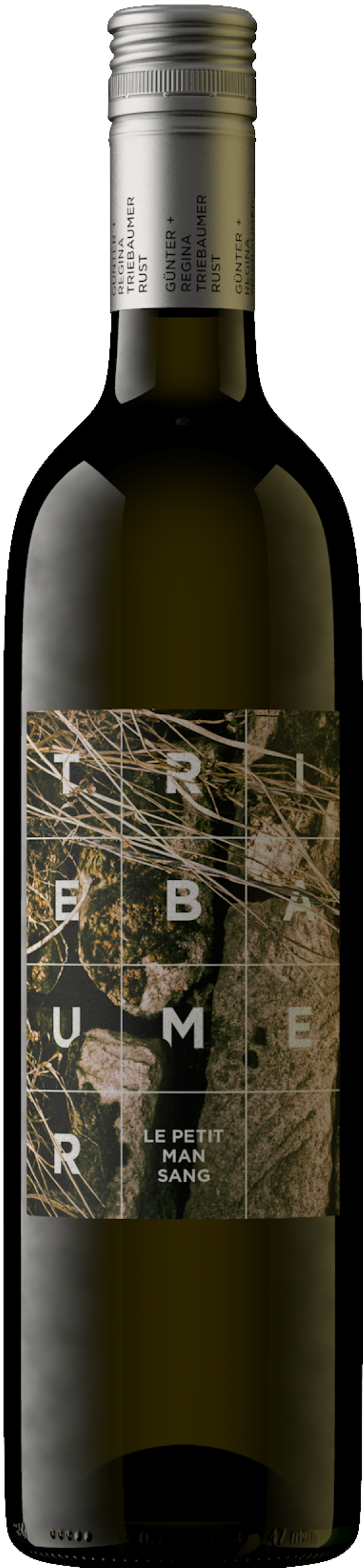 Le Petit Manseng 2022 tegen gouden achtergrond – krachtige witte wijn